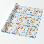 Papel De Presente Papel de Moldagem de Hanukkah "Happy Hanukkah"<br><div class="desc">"Feliz Hanukkah" Cachorro bonito,  Zeevie embrulhando papel. O preço varia conforme você escolhe entre 4 tipos de papel e 5 tamanhos de papel. Nosso caráter Zeevie está todo envolvido no espírito de feriado!
Obrigados para parar e comprar por aqui. Muito obrigado.
Feliz Chanukah/Hanukkah!</div>
