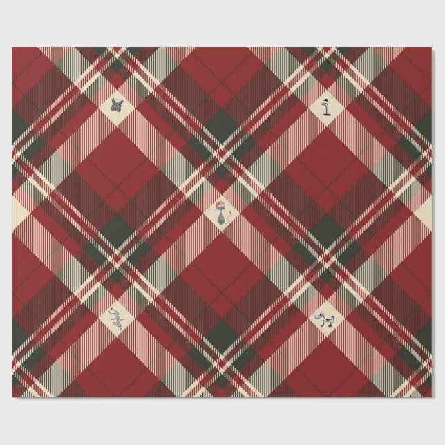 Papel De Presente Papel de moldagem de Natal (Aberto)