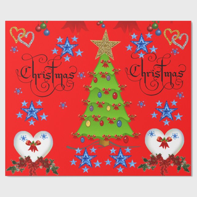 Papel De Presente Papel de moldagem de Natal (Aberto)