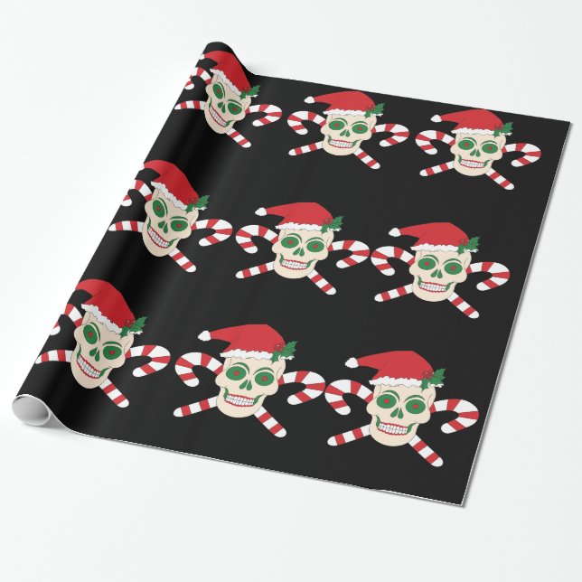 Papel De Presente Papel de moldagem de Natal assustador (Desenrolado)