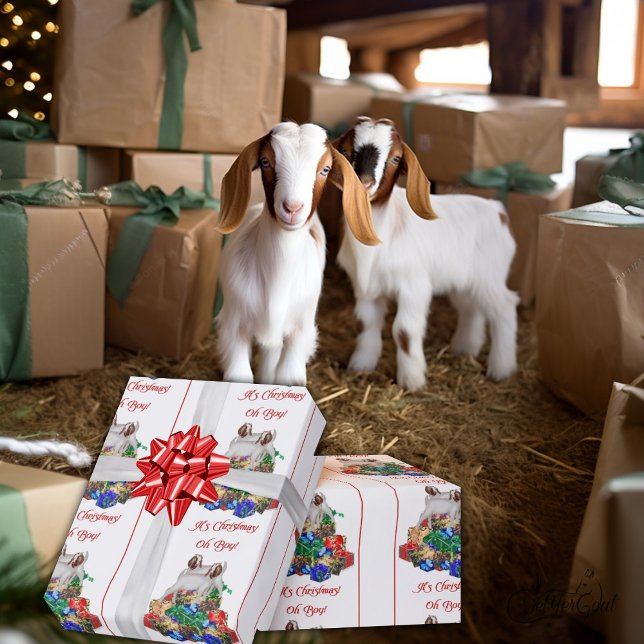 Papel De Presente Papel de moldagem de natal Boer Goat (Criador carregado)