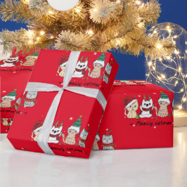 Papel De Presente Papel de moldagem de Natal bonito