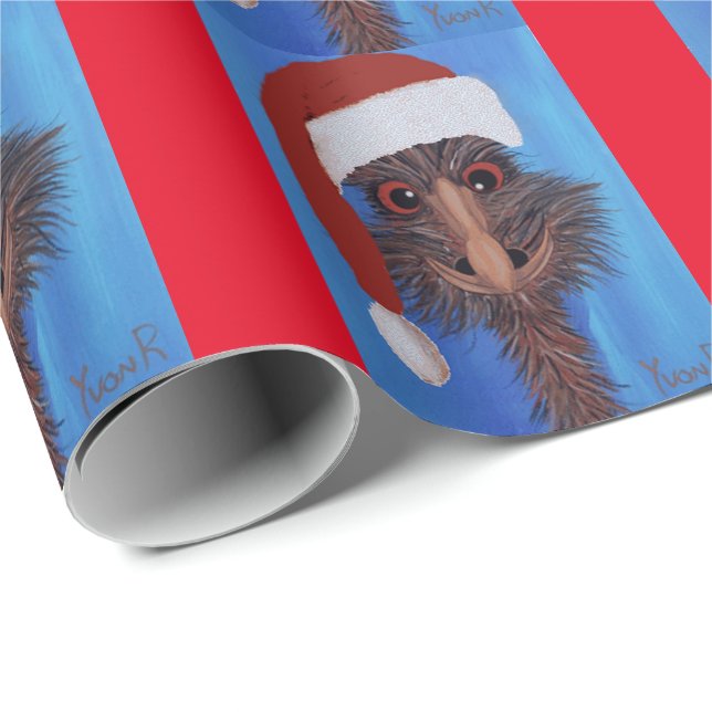 Papel De Presente Papel de moldagem de Natal ED Emu (Ponta do rolo)