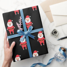 Papel de moldagem de Natal para Papais noeis bonit