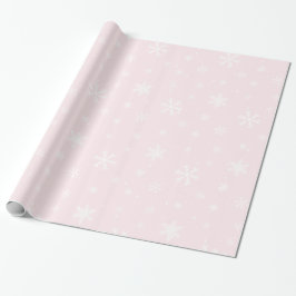 Papel De Presente Papel de moldagem de Natal rosa