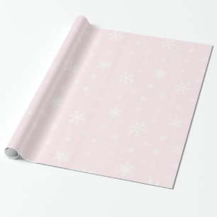 Papel De Presente Papel de moldagem de Natal rosa