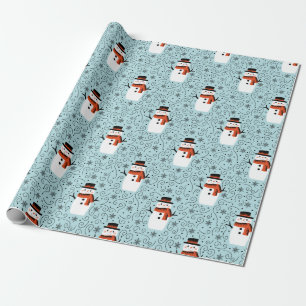 Papel De Presente Papel de moldagem de natal Snowman