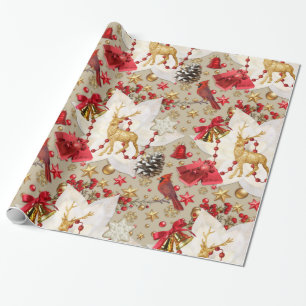 Papel De Presente Papel de moldagem de natal Sparkle