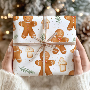Papel De Presente Papel de moldagem de pão de Natal - Feriado