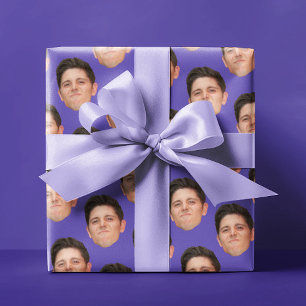 Papel De Presente Papel De Moldagem De Presente Pet Face Foto Violet