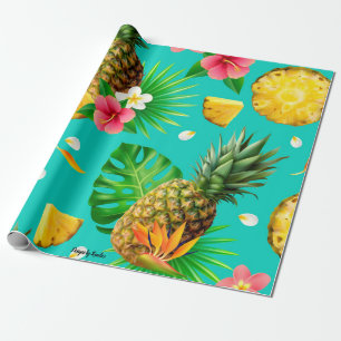 Papel De Presente Papel de Moldagem de Tema do Pineapple