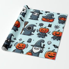 Papel De Presente Papel de moldagem do Halloween