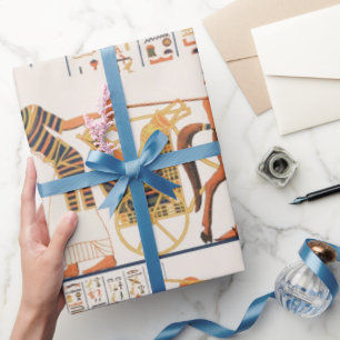 Papel De Presente Papel de moldagem do padrão de arte egípcio antigo