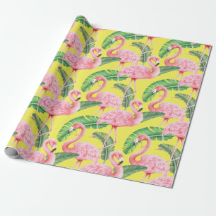 Papel De Presente Papel de moldagem Flamingo