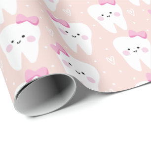 Papel De Presente Papel de moldagem para presentes de dentes bonitos