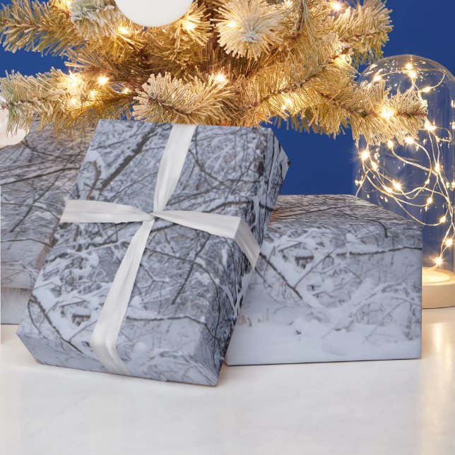 Papel De Presente Papel de moldagem por cena de inverno (Feriados)