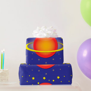 Papel De Presente Papel de moldagem Saturno