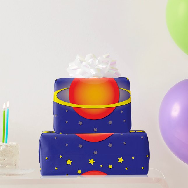 Papel De Presente Papel de moldagem Saturno (Criador carregado)