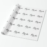 Papel De Presente Papel de Moldagem - Script Bride<br><div class="desc">Papel de embrulho divertido com texto Bride,  usar como papel de embrulho,  mesa,  decorações de paredes etc. Mude o texto e/ou as cores de fundo para satisfazer as suas necessidades.</div>