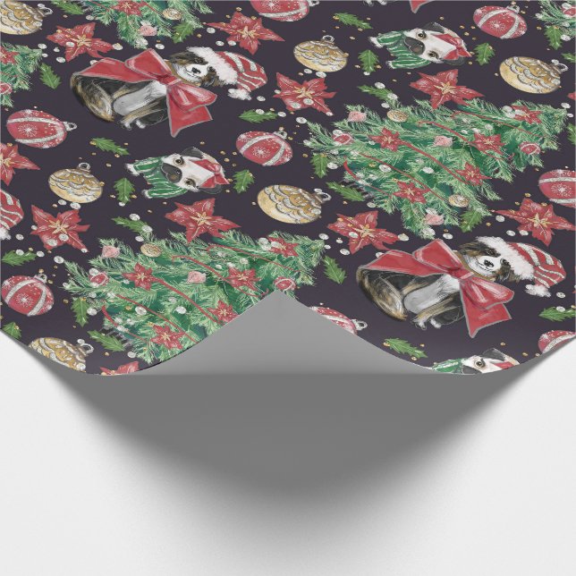 Papel De Presente Papel de Natal para Cães Bons (Ponta)