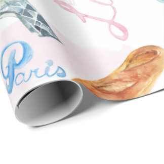 Papel De Presente Papel de ondulação em torre Eiffel