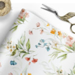 Papel De Presente Papel de ondulação para jardins de Primavera<br><div class="desc">Papel de enrolar Primavera de Jardim de Flores Selvagens. Todos os designs são © AÇÚCAR E CONVITE ESPILAR.LLC</div>