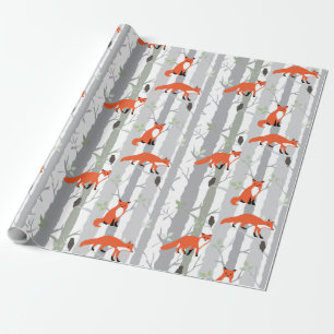 Papel De Presente Papel do Fox Wrappin
