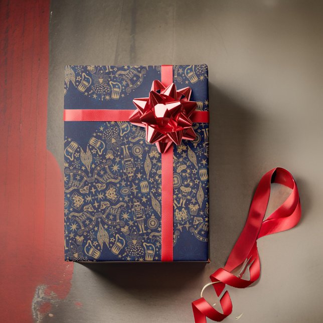 Papel De Presente Papel Dourado e Preto de Queimaduras de Queimadura (Criador carregado)