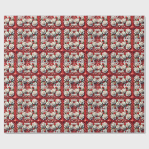 Papel De Presente Papel especial de embrulho com Rosas em inglês