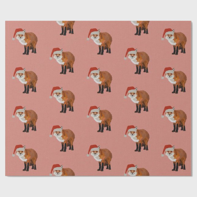 Papel De Presente Papel FESTIVE FOX PINK Wraping (Aberto)