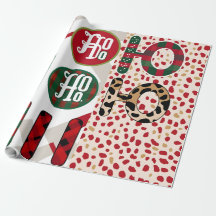 Papel Festivo "HO HO HO" de Moldagem de Natal com
