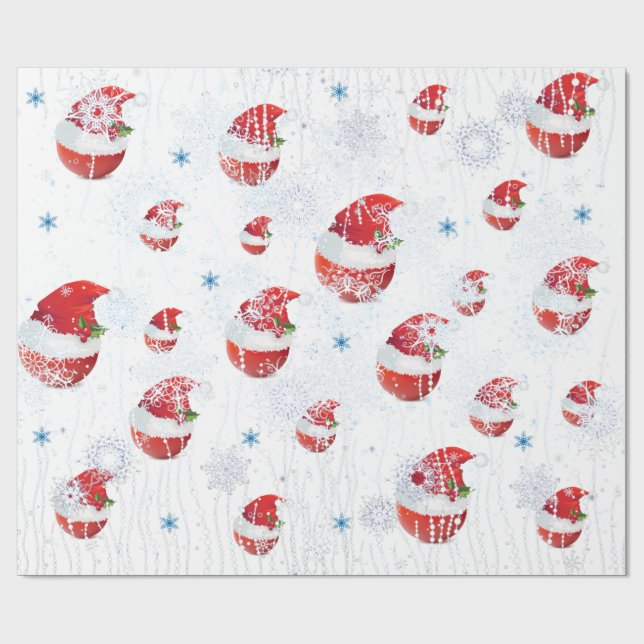 Papel De Presente Papel impressionante do tomate do Natal (Aberto)