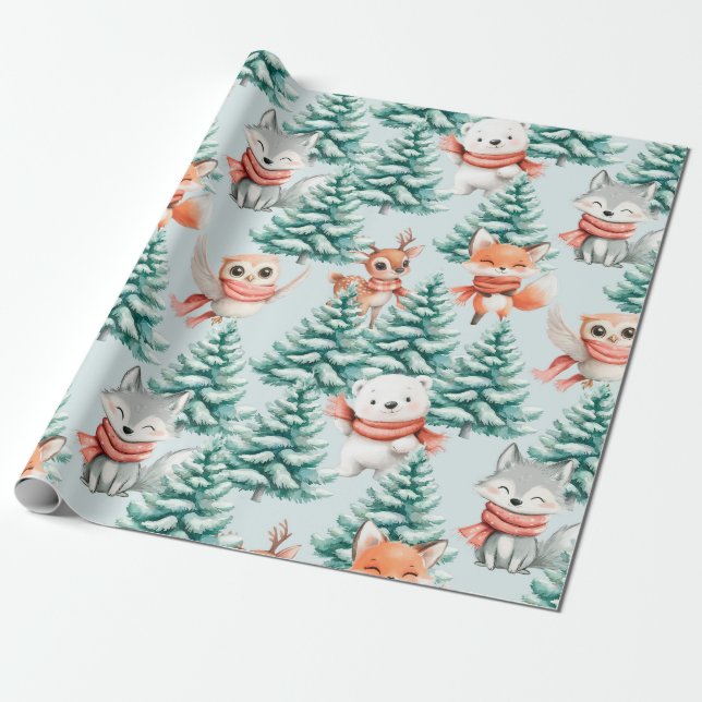 Papel De Presente Papel para engravidar de Natal de Bovinos Bons (Desenrolado)