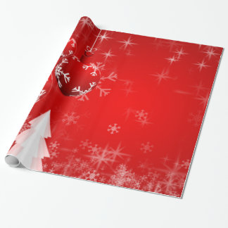 Papel De Presente Papel para navidad red white Merry Christmas