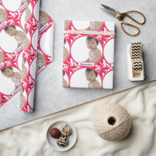 Papel De Presente Papel personalizado de moldagem de fotos para bebê