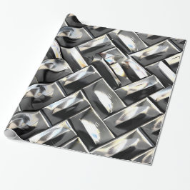Papel De Presente Papel Trendy Metallic Texture Wraping