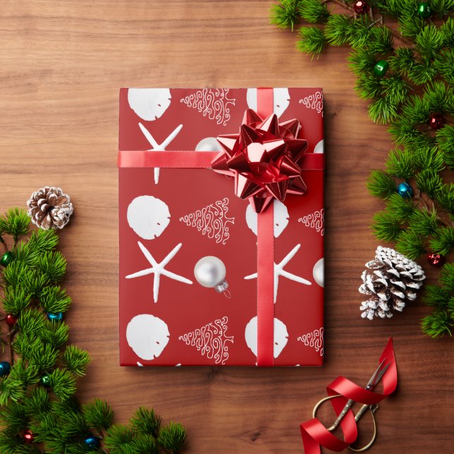 Papel De Presente Papel Tropical de Moldagem de Natal (Presente de Natal)