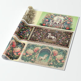 Papel De Presente Papel único de empacotamento unicórnio