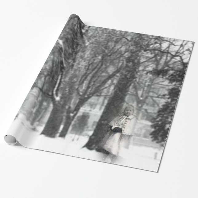 Papel De Presente Papel Vitoriano de Encapsulamento de Crianças (Desenrolado)