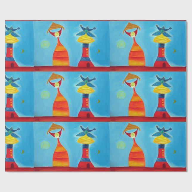 Papel De Presente Papelão de Quebra-Violações da Festa Familiar de A (Aberto)