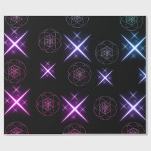 papier cadeau fleur de vie