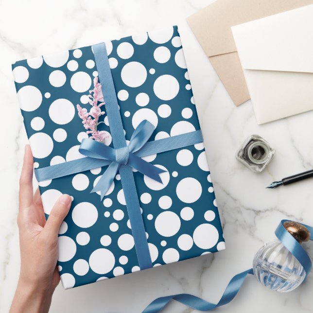 Papel De Presente Papier Cadeau motif rond (Presentear)