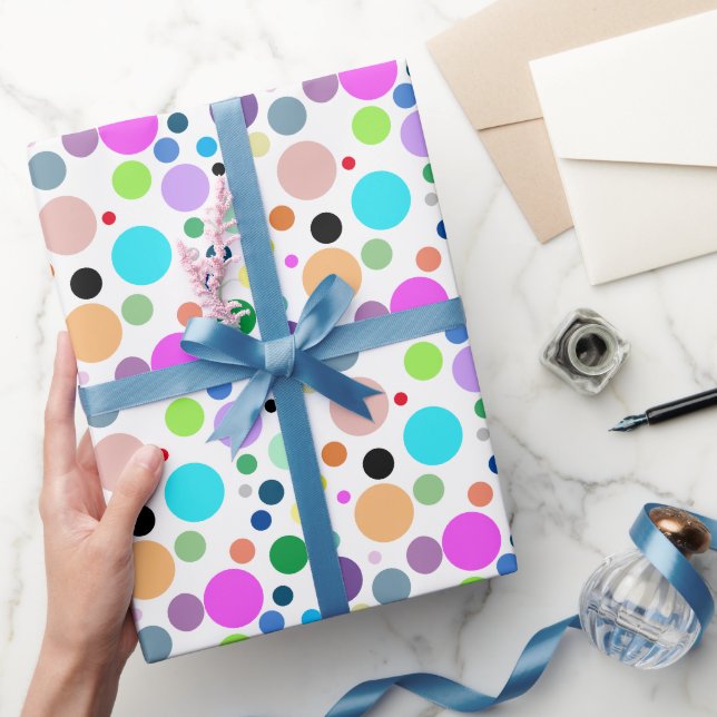 Papel De Presente Papier Cadeau motif rond (Presentear)