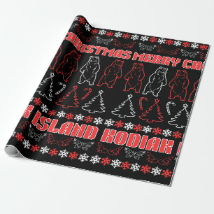 Papel De Presente Papo De Molho De Natal Feio Da Ilha Kodiak