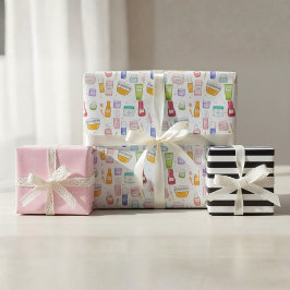 Papel de Presente para Cuidados com a Pele Glow Up