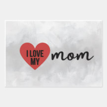 Papel de presente para mães presentes embrulhados