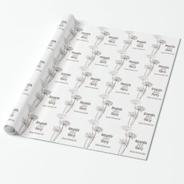 Papel de presente para o casamento moderno de Cher