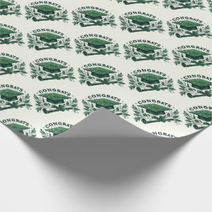 Papel De Presente Parabéns, Boné de formatura e Diploma