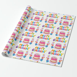 Papel De Presente Parabéns, Confetti WrapPaper