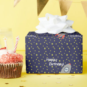 Papel De Presente Parabéns do navio rochoso